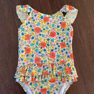 Mini Boden Floral Swimsuit